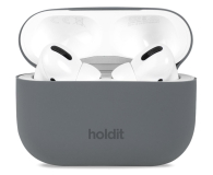 Etui na słuchawki Holdit Silicone Case AirPods Pro 1&2 Space Gray